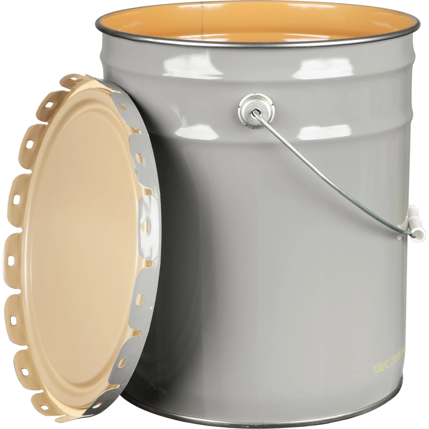 5 Gallon Gray Steel Pail & Cover (24/26/26 Gauge) UN Rated, Epoxy Phenolic Lining (S3 Series) 3 5 Gallon Gray Steel Pail & Cover (24/26/26 Gauge) UN Rated, Epoxy Phenolic Lining (S3 Series)