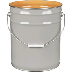 5 Gallon Gray Steel Pail & Cover (24/26/26 Gauge) UN Rated, Epoxy Phenolic Lining (S3 Series) 11 5 Gallon Gray Steel Pail & Cover (24/26/26 Gauge) UN Rated, Epoxy Phenolic Lining (S3 Series) -Pagagoo Shop 5 gallon gray steel pail and cover un rated epoxy phenolic lining 26w70a 3