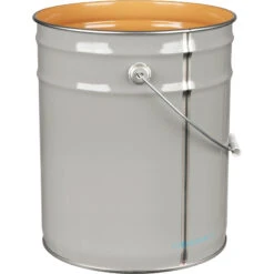 5 Gallon Gray Steel Pail & Cover (24/26/26 Gauge) UN Rated, Epoxy Phenolic Lining (S3 Series) 12 5 Gallon Gray Steel Pail & Cover (24/26/26 Gauge) UN Rated, Epoxy Phenolic Lining (S3 Series) -Pagagoo Shop 5 gallon gray steel pail and cover un rated epoxy phenolic lining 26w70a 4