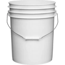 5 Gallon White Plastic Pail (90 Mil) W/Metal Handle, UN Rated (P8 Series) -Pagagoo Shop 5 gallon white plastic pail 90 mil with metal handle un rated 56wrwu 2