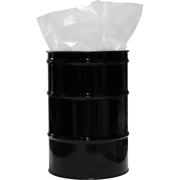 55 Gallon (38" X 56") 8 Mil LDPE Tie Top Round Bottom Drum Liner 5 55 Gallon (38" X 56") 8 Mil LDPE Tie Top Round Bottom Drum Liner - Image 3