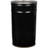 7 Gallon Black/Gray Open Head Steel Pail (NA/28/26 Gauge), Unlined, No Cover, Ears, Or Handles -Pagagoo Shop 7 gallon black open head steel pail 28 26 gauge 26w7bu 1