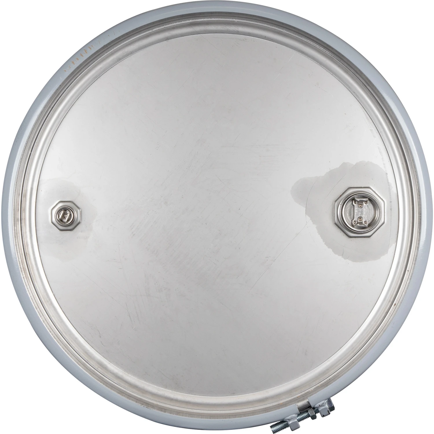 85 Gallon Stainless Steel Drum, UN Rated, Cover W/Bolt Ring, 2" & 3/4" Fittings 4 85 Gallon Stainless Steel Drum, UN Rated, Cover W/Bolt Ring, 2" & 3/4" Fittings - Image 2