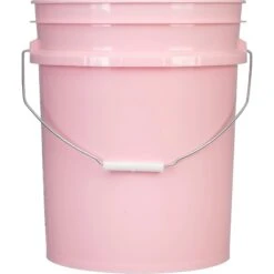 Unit Pack (120 Ea.) - 5 Gallon Pink Plastic Pail (90 Mil), W/Metal Handle (P4 Series) -Pagagoo Shop 99gp5k 3
