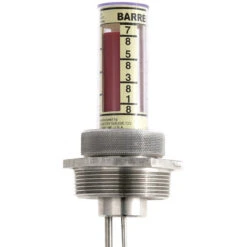 Stainless Steel Liquid Level Gauge, 15 Gallon Drums, 1-1/2" NPT, For Aggressive Liquids -Pagagoo Shop barrel gauge b s3 top 2 1