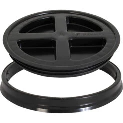 Black Gamma Seal Lid For 3.5, 5, 6 & 7 Gallon Plastic Pails -Pagagoo Shop black gamma seal lid for 3.5 5 6 and 7 gallon plastic pails 56wgs4 4