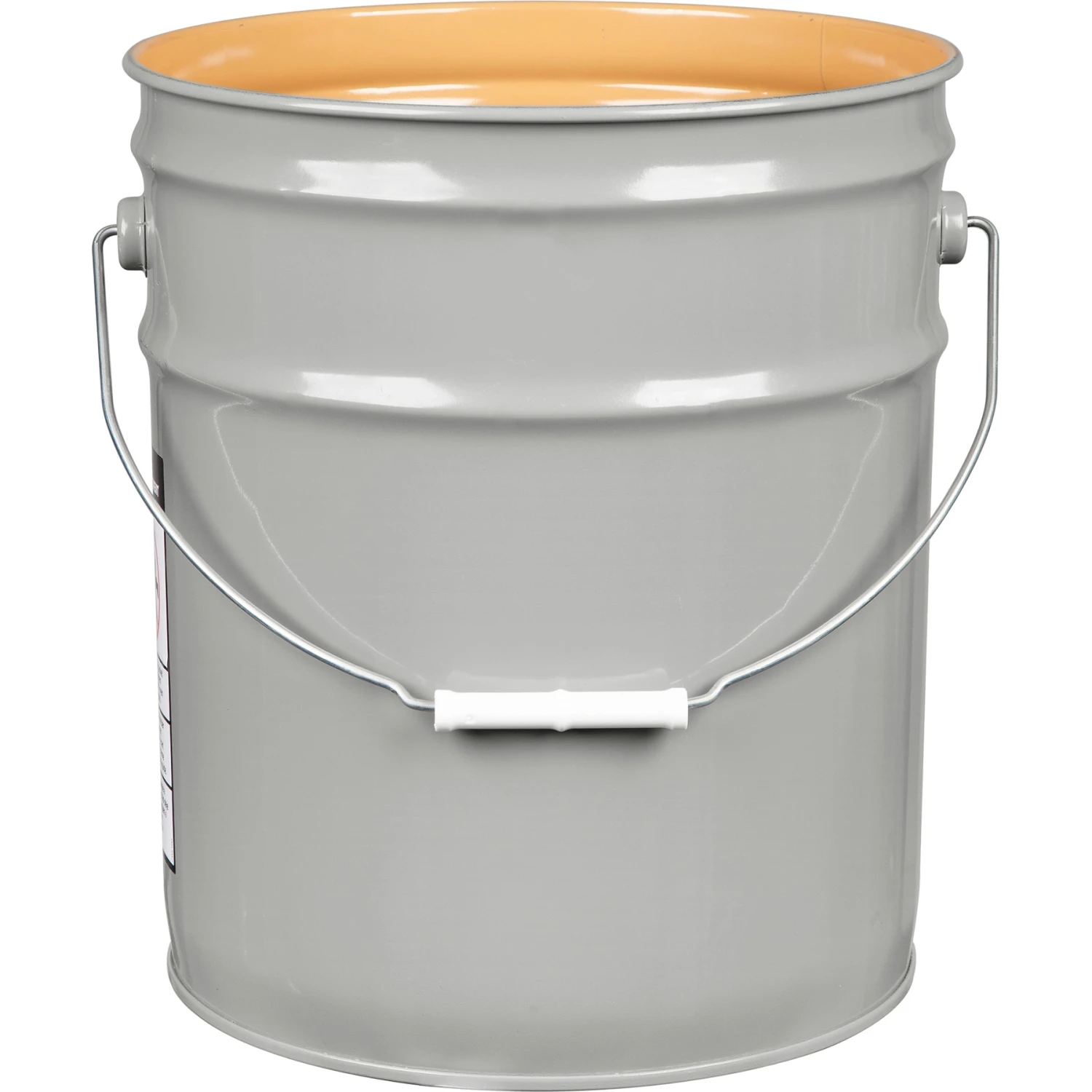 5 Gallon Gray Steel Pail & Cover (24 Gauge) UN Rated, Epoxy Phenolic Lining (S3 Series) - Image 4