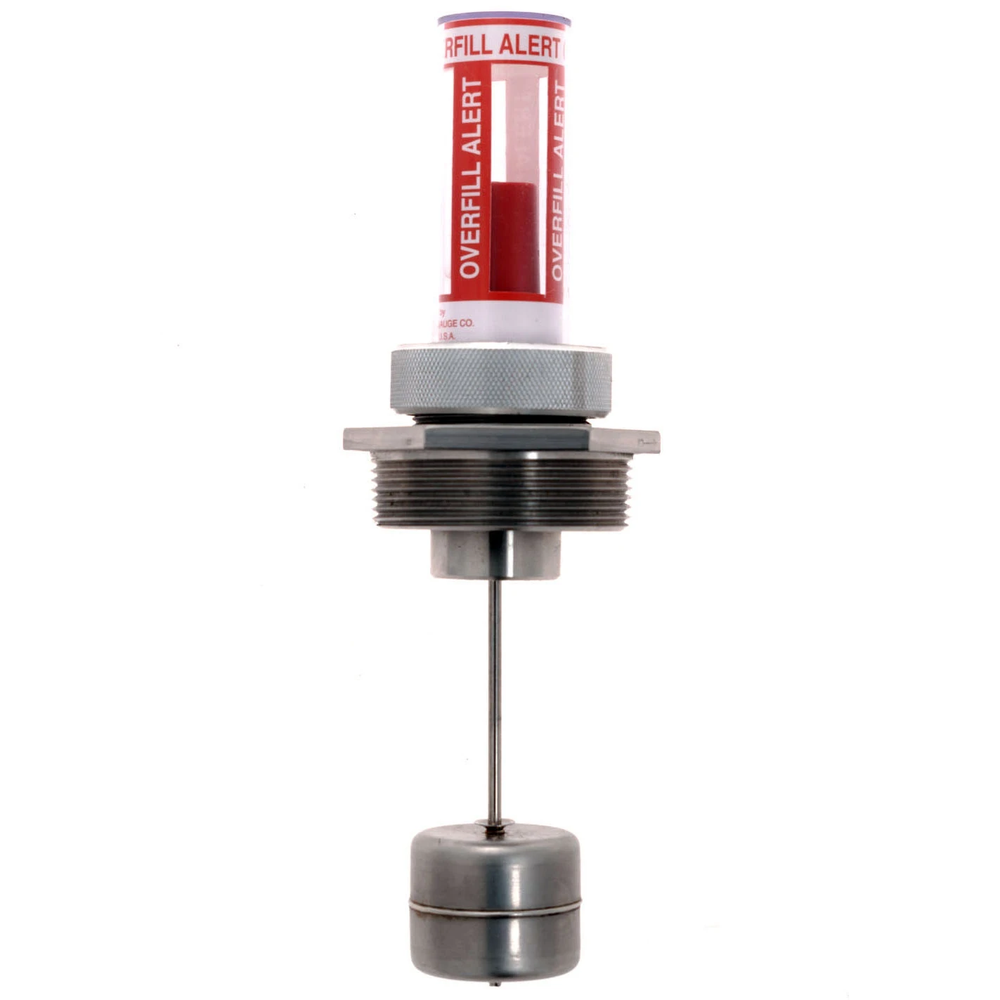 Stainless Steel Overfill Alert Gauge, 1-1/2" NPT, For Aggressive Liquids 3 Stainless Steel Overfill Alert Gauge, 1-1/2" NPT, For Aggressive Liquids