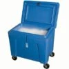 Polar® PB11HLC - 82 Gallon Insulated Bin W/Hinged Lid, Wheels & Drain (11 Cu Ft) -Pagagoo Shop pb11hc