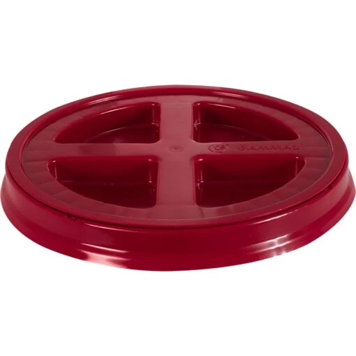 Red Gamma Seal Lid For 3.5, 5, 6 & 7 Gallon Plastic Pails -Pagagoo Shop red gamma seal lid for 3.5 5 6 and 7 gallon plastic pails 56wgs7 1