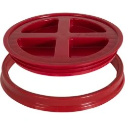 Red Gamma Seal Lid For 3.5, 5, 6 & 7 Gallon Plastic Pails -Pagagoo Shop red gamma seal lid for 3.5 5 6 and 7 gallon plastic pails 56wgs7 4