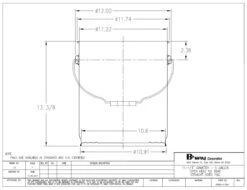 5 Gallon Black Straight-Sided Steel Pail & Cover (24/24/24 Gauge), No Bead Rust Inhibitor, Unlined (S3 Series) 10 5 Gallon Black Straight-Sided Steel Pail & Cover (24/24/24 Gauge), No Bead Rust Inhibitor, Unlined (S3 Series) -Pagagoo Shop straight side