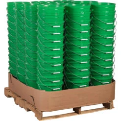 5 Gallon Green Plastic Pail (90 Mil), W/ Metal Handle (P4 Series) -Pagagoo Shop unit pack 120 each 5 gallon green plastic pail 90 mil with metal handle 99gp5g 1 1