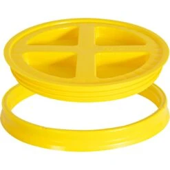 Yellow Gamma Seal Lid For 3.5, 5, 6 & 7 Gallon Plastic Pails -Pagagoo Shop yellow gamma seal lid for 3.5 5 6 and 7 gallon plastic pails 56wgs8 4